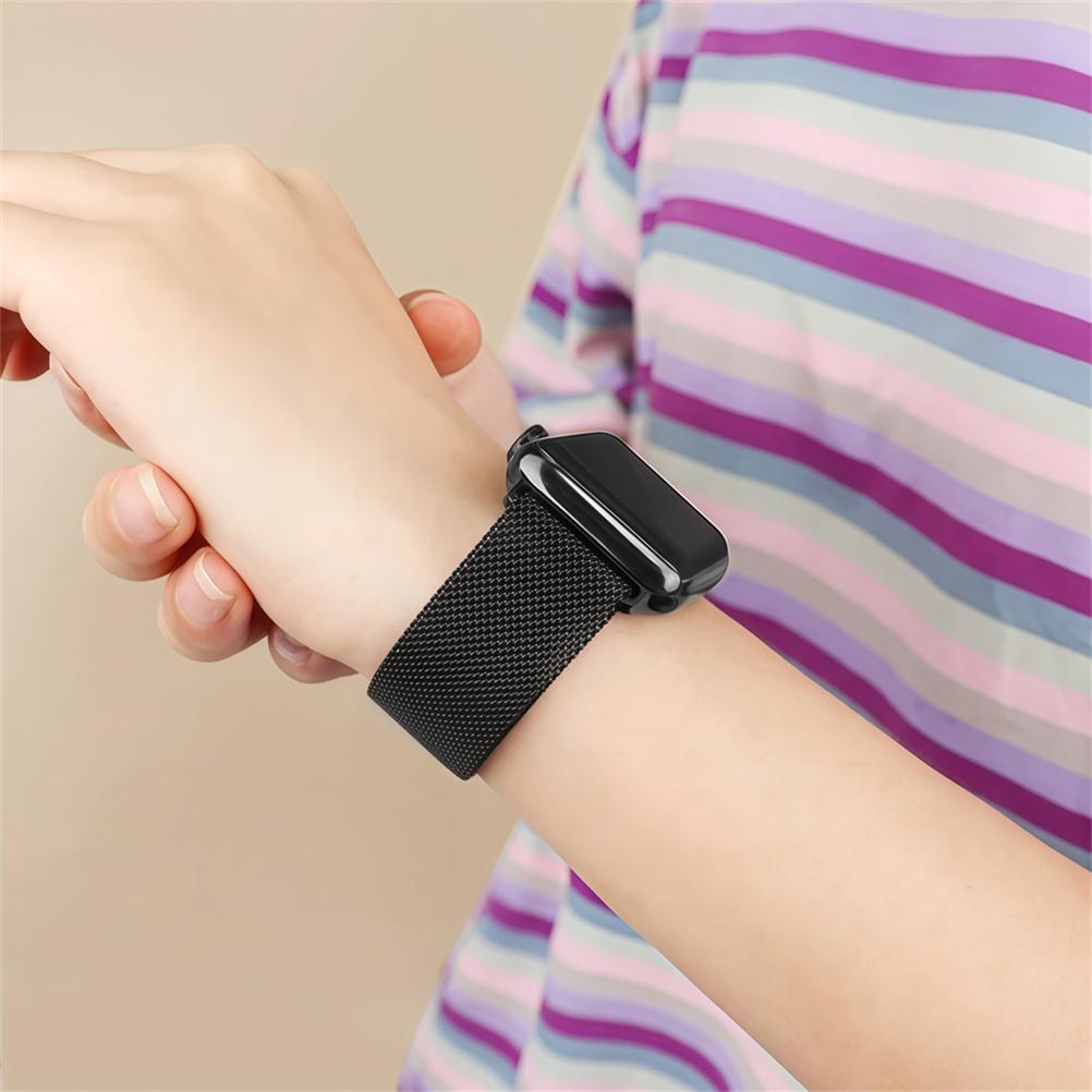 Milan strap for Apple Watch with Milanese strap and magnetic clasp Series 11/10/9/8/7/6/5/4/3/2、SE1/SE2/SE3、Ultra 1-3， 38mm、40mm、41mm、42mm、44mm、45mm、46mm、49mm  Sizes available - Men's and Women's, Stainless Steel Mesh Magnetic Strap