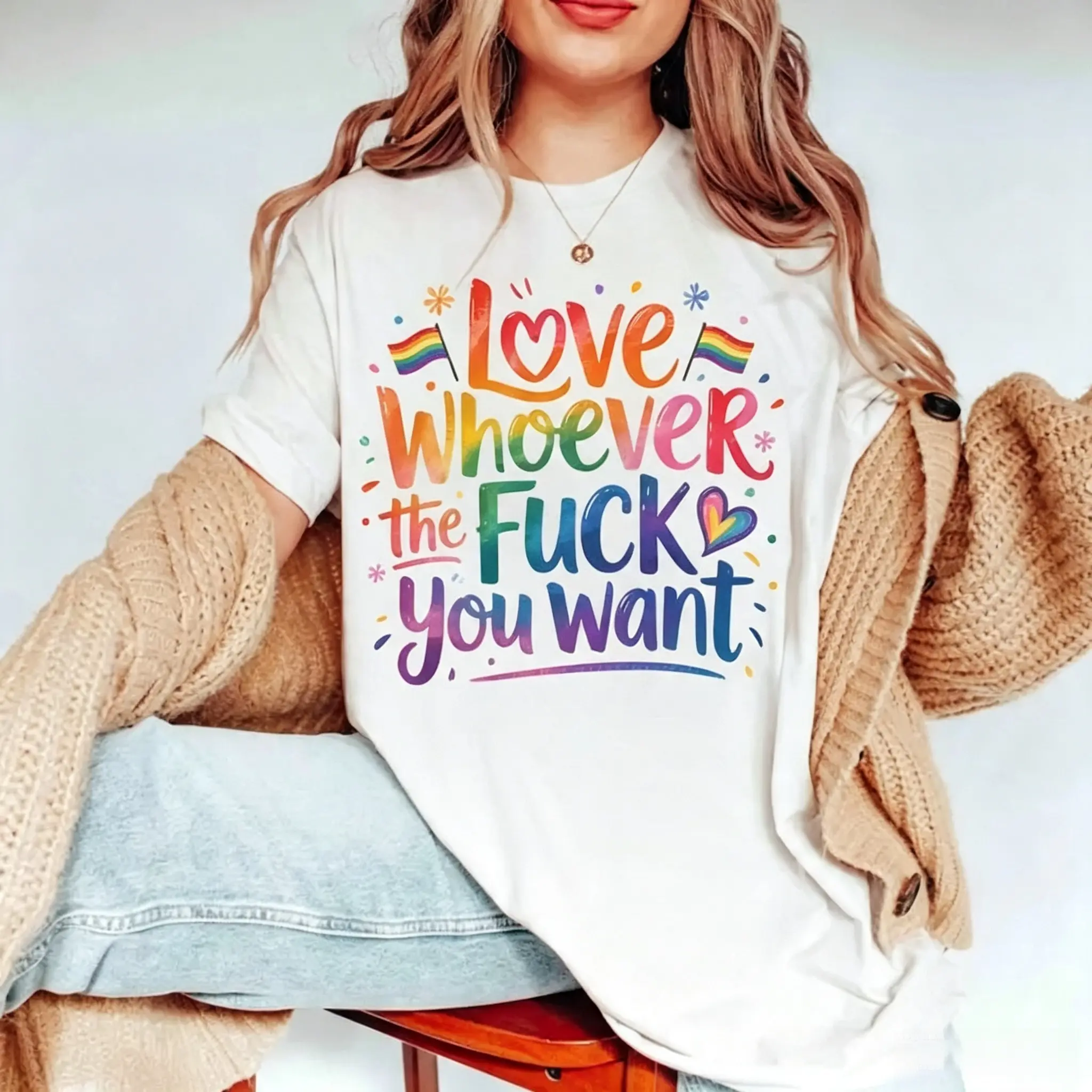 Funny LGBT Support Pride Graphic Tee Unisex Crewneck LGBTQ Meme Gender Neutral Casual Top for Men Women Daily Wear
