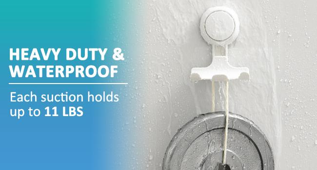 TAILI Shower Razor Holder Suction Cup 2 Pack, Vacuum Suction Razor Hanger for Shower Wall, Suction Door Hooks for Towel Loofah Sponge, Shower Razor Hooks for Bathroom Removable Waterproof, White