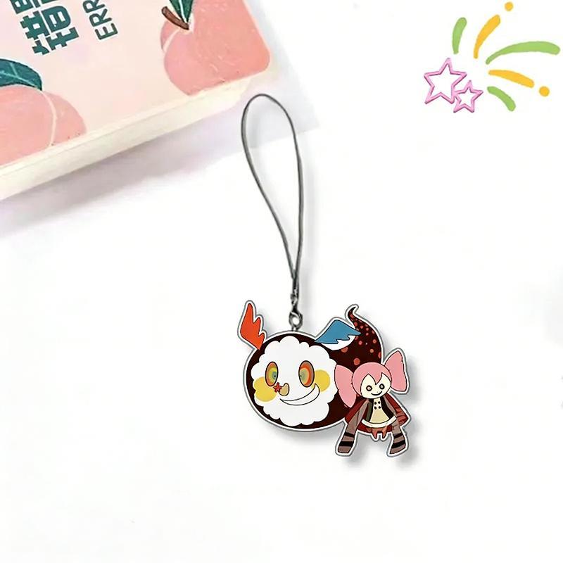 Anime Puella Magi Madoka Magica Kaname Madoka Akemi Homura Cosplay Keychain Acrylic Phone Strap Bag Backpack Keyring Decoration