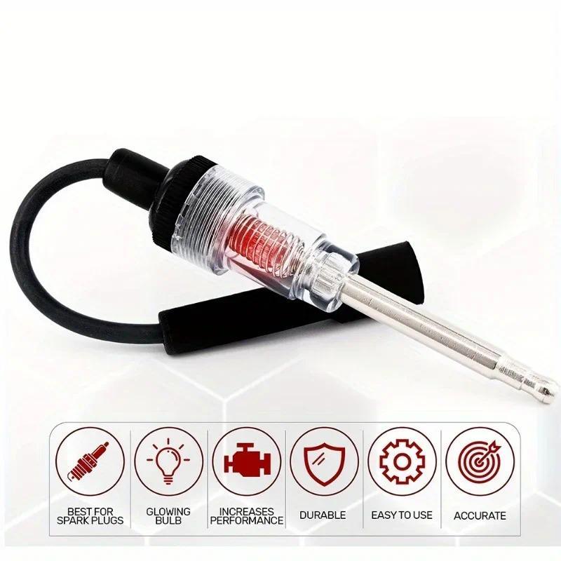 1pcs Spark Tester Plug: Diagnose Engine Ignition Issues with this Detector Tool! Diagnostic Tool Car Circuit Tester