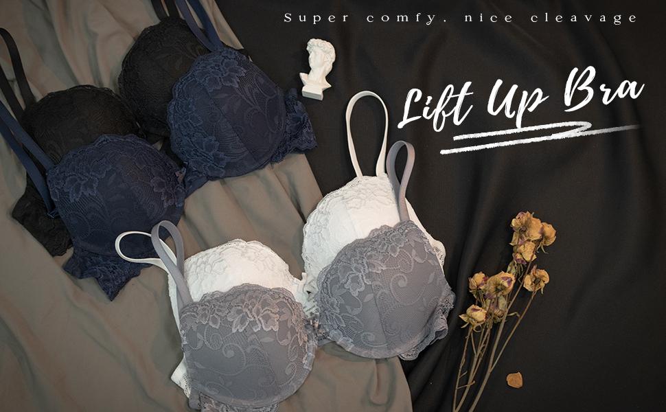 Wingslove Floral Lace Lightly Padded T-shirt Bras Comfort Full Coverage Underwire Bra Womenswear SpringStatements
