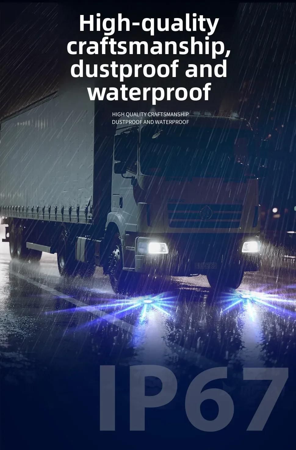 10PCS Dual Color Watermelon Lights for Car Truck Lorry Clearance LED Side Marker Light Trailers Caravan Strobe Signal Glow Lamp