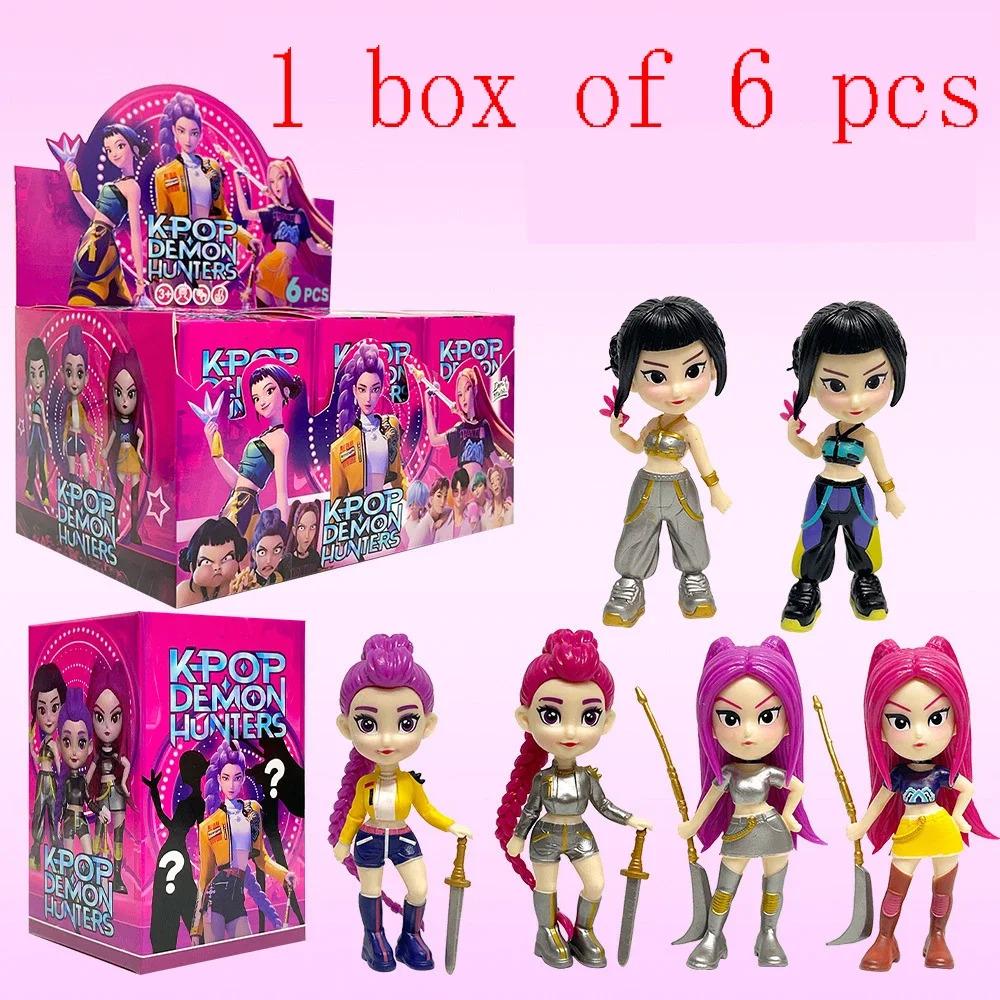 NEW Kpop Devil Hunter Rumi Zoe Mira Anime Polyvinyl Chloride Character Collection Desktop Trinkets Childrens New Year Gift