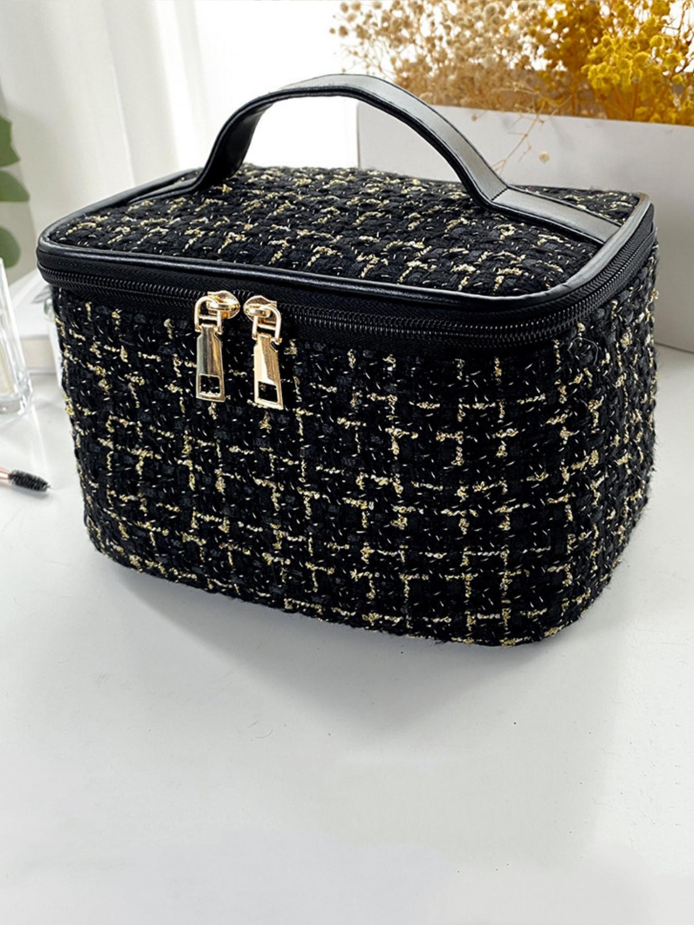 New Large Capacity Fashion Women's Handbag Cosmetic Bag, Portable Makeup Organizer, Holds Lipstick, Brush, Eyeliner, Wedding Gift, Valentine's Day Present