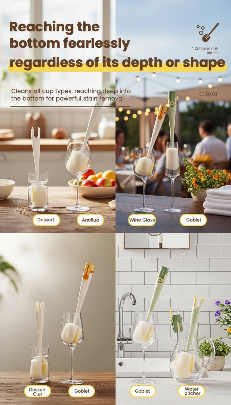 Multifunctional 5-in-1 Bottle Brush – Great for Cleaning Cup Lids & Home Kitchen Chores Multifunctional 5-in-1 Bottle Brush – Great for Cleaning Cup Lids & Home Kitchen Chores