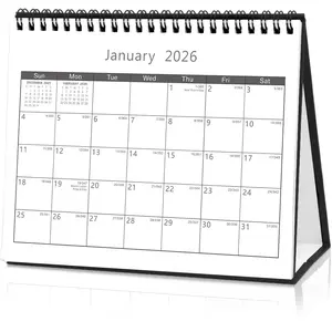 Small Desk Calendar 2026 Standing Calendar 8" x 6" Tent Calendar