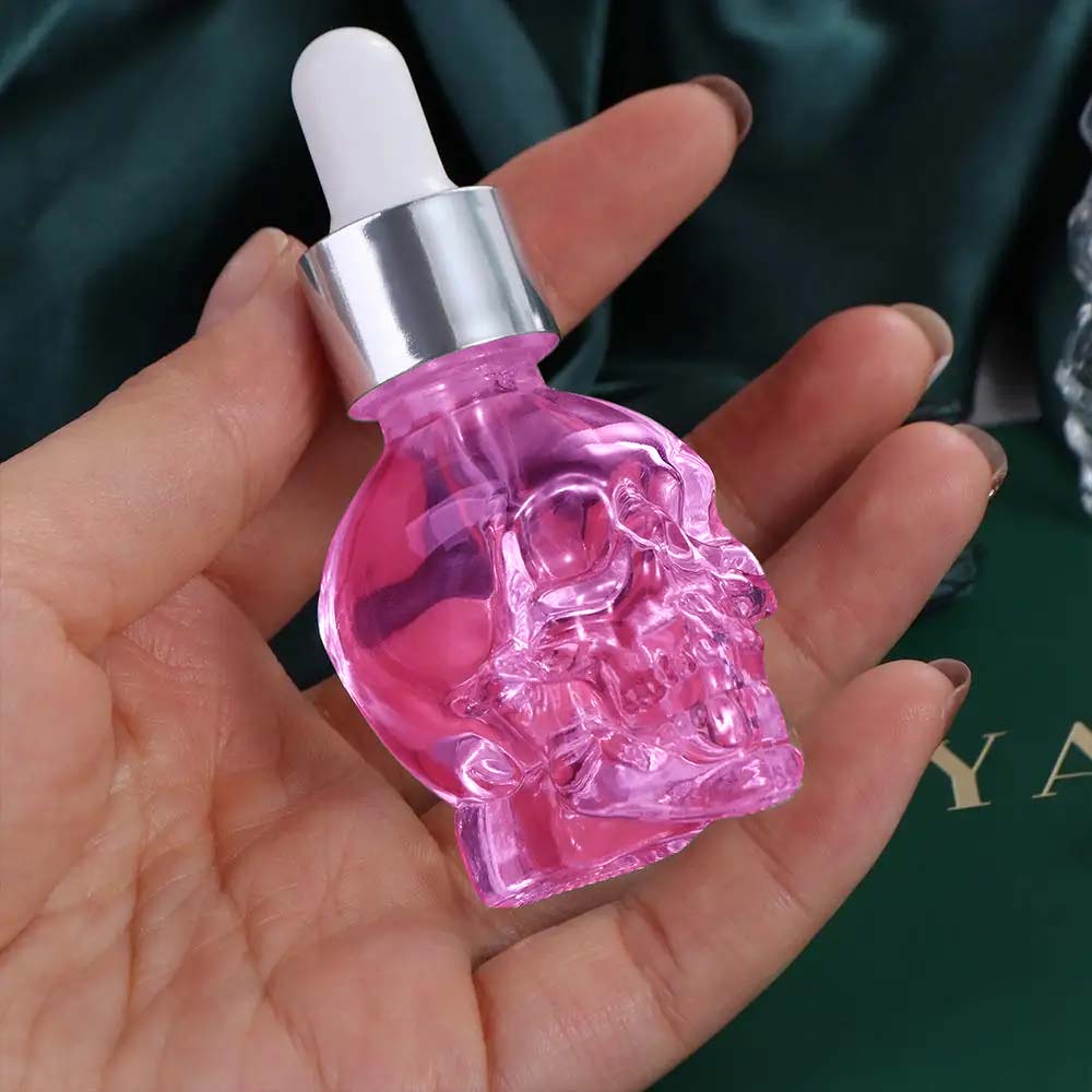 Pink Women's Skull Design Perfume Oil, Long Lasting Fragrance for Women, Fragrance for Daily Use, Perfume for Women, Cosmetic Gift for Girls, Halloween, High Quality Fragrance