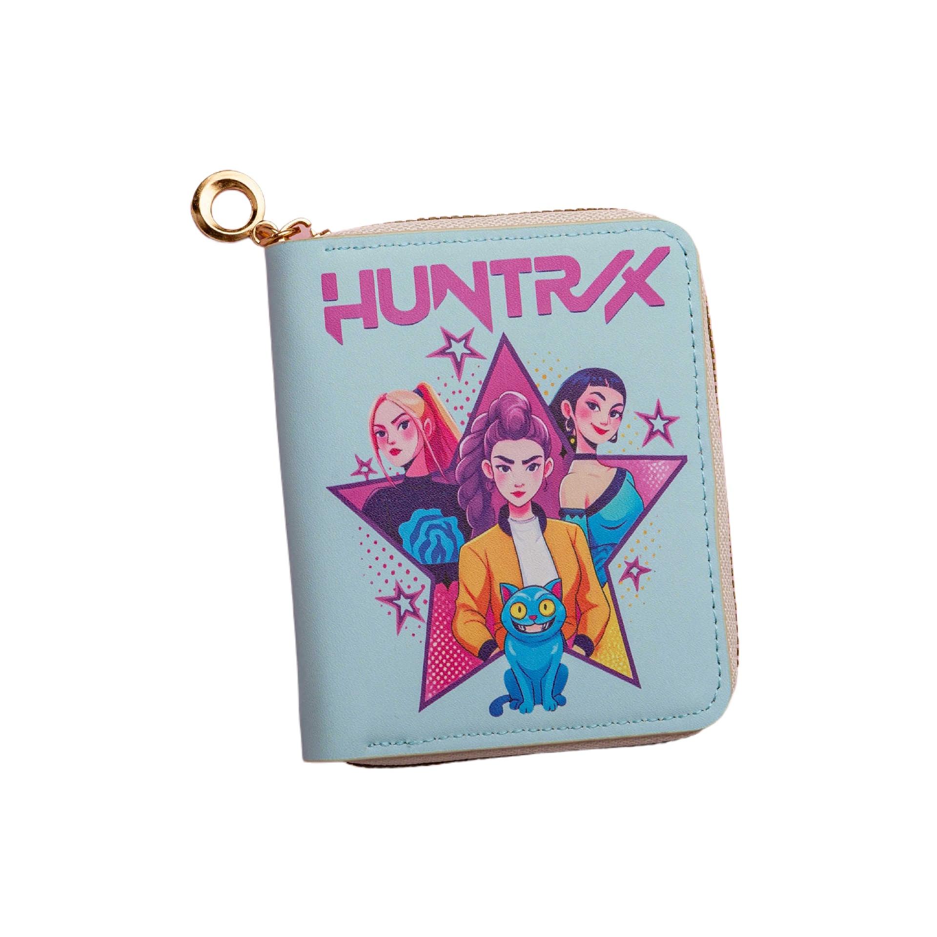 Cute and Whimsical Cross-Border Customised Short Women’s Cartoon Wallet: Demon Hunter Girls’ Cute Student Coin Purse and Children’s Handbag