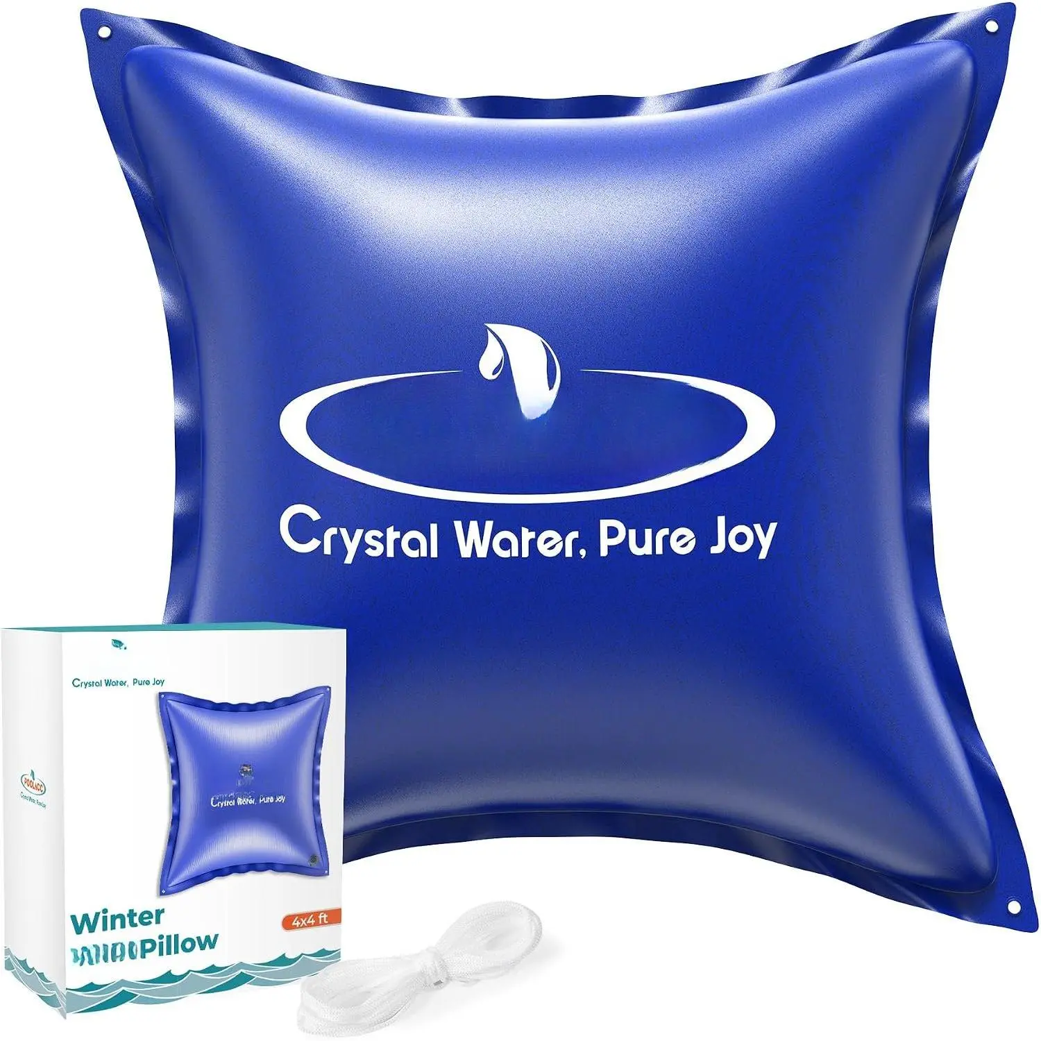 4x4 Size Durable Winter Pool Closing Accessory, Above Ground Pool Pillow for Home Garden Maintenance