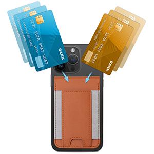 Magsafe Wallet, Up-grade with iPhone Wallet and Adjustable Stand, Open ID Window,  9 Cards Holder, Vegan Leather, Black TikTokShopBacktoSchool Protection Smartphone Cellular Metallic Cellphone Screen Durability  【Christmas】