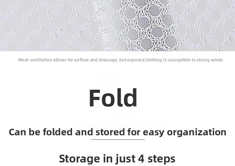 2-Tier Foldable Clothes Drying Rack Net, Household Mesh Laundry Basket for Drying Underwear, Socks & Sweaters, Anti-Deformation Hanging Drying Tray, Portable Space-Saving Laundry Dryer for Home Use