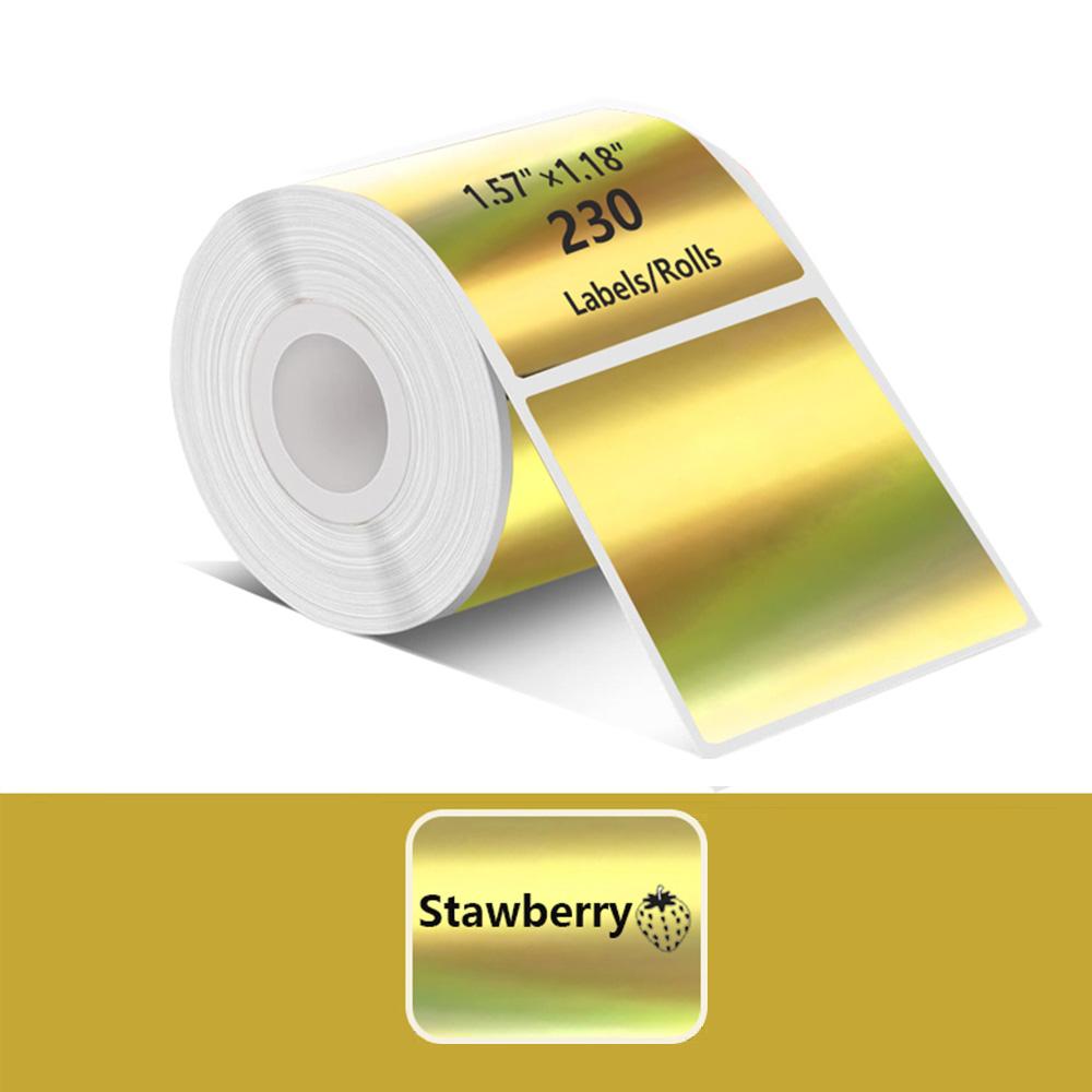 230 Round Thermal Labels Roll, 50x30mm Sticky Holographic Paper Compatible with Phomemo M110/m200/m220 Printers, Ideal for Holiday Greetings
