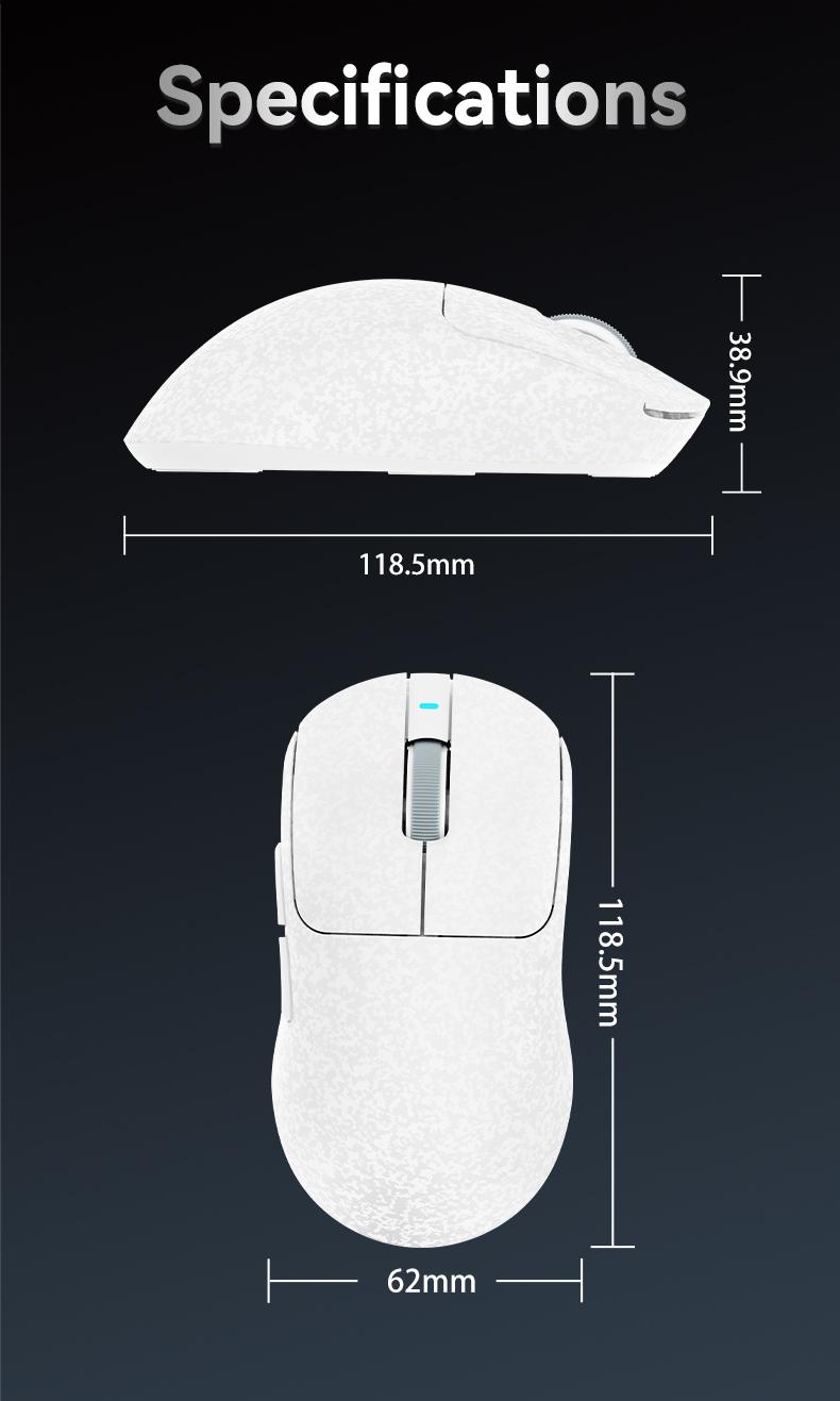 Mage Aj199 Carbon Fiber Composite Three-Mode Wireless Mouse, / Options, Ak820 V2 Model, Wireless Connection Type