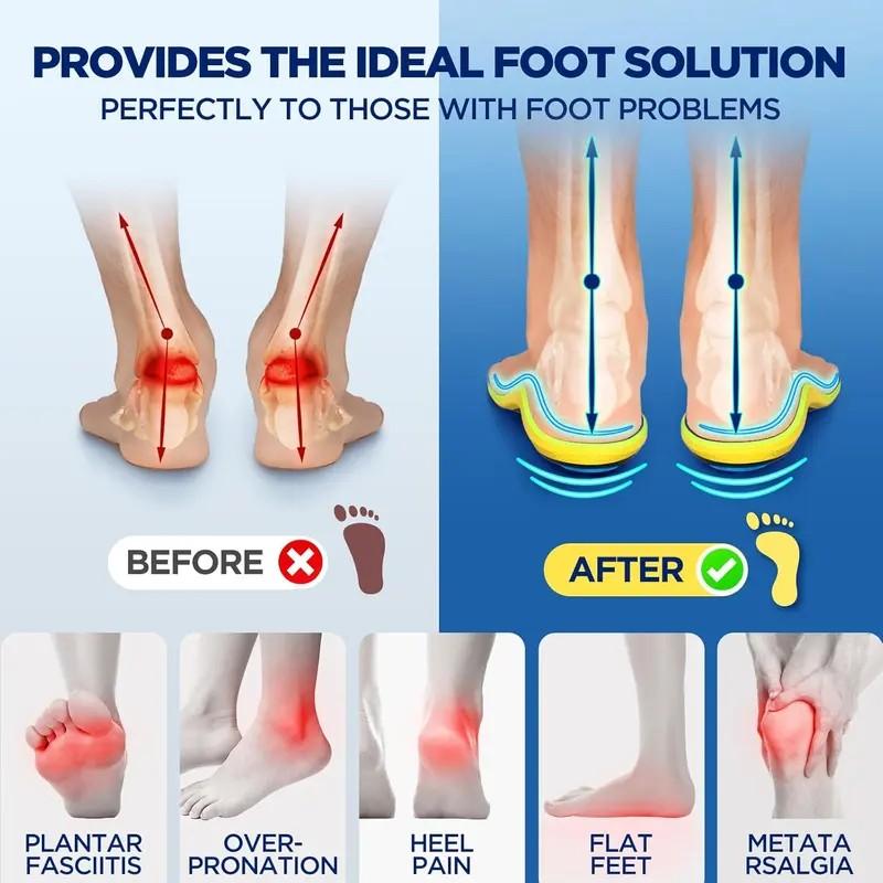D-Insoles for Foot Pain Relief, 220+ lbs Support for Plantar Fasciitis, High Arches, Flat Feet, Shock Absorbing, Arch Support, Anxiety & Migraine Relief, Reduces Fatigue for Work & Running, Comfort for Men & Women, Helps with Neuropathy & Swelling D-Insoles for Foot Pain Relief, 220+ lbs Support for Plantar Fasciitis, High Arches, Flat Feet, Shock Absorbing, Arch Support, Anxiety & Migraine Relief, Reduces Fatigue for Work & Running, Comfort for Men & Women, Helps with Neuropathy & Swelling