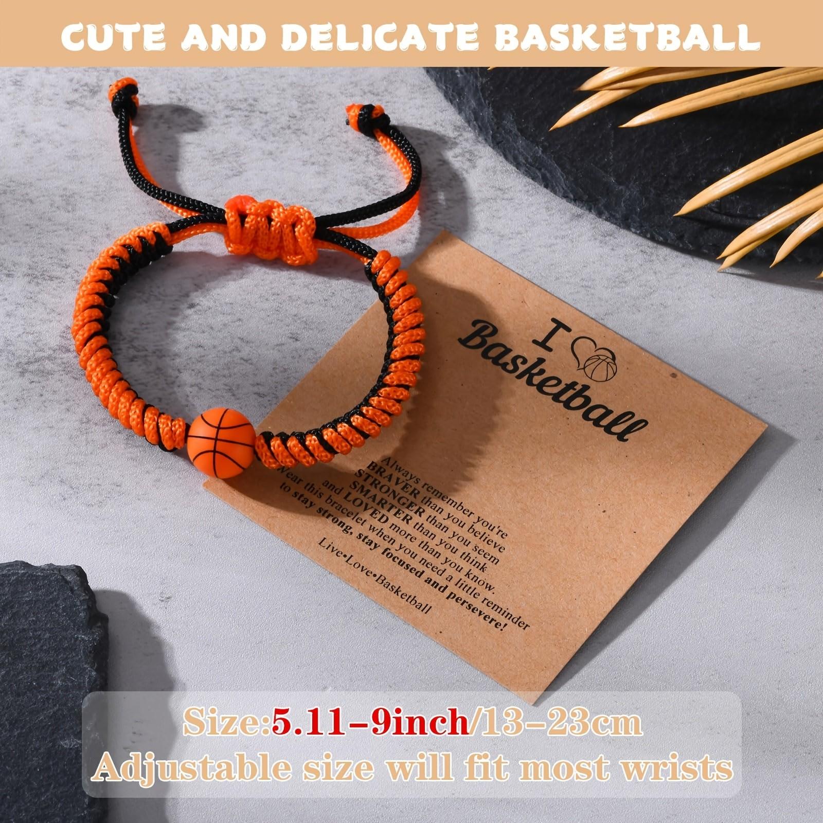 1PC Sports Theme Bracelets Set - Adjustable Hand-Knotted Nylon Cord, Durable Anti-Fray, Soccer/Basketball Design, Trendy Minimalist Wristbands, Perfect for Sports Players, Stylish Athletic Accessories, party decoration