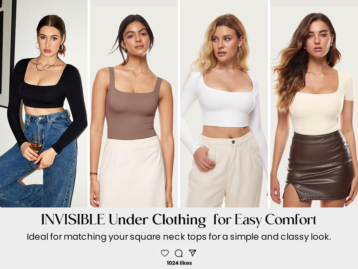 DOBREVA Women's Unlined Balconette Bra No Padded Underwire Supportive Plus Size Smooth Scoop Neck SpringStatements