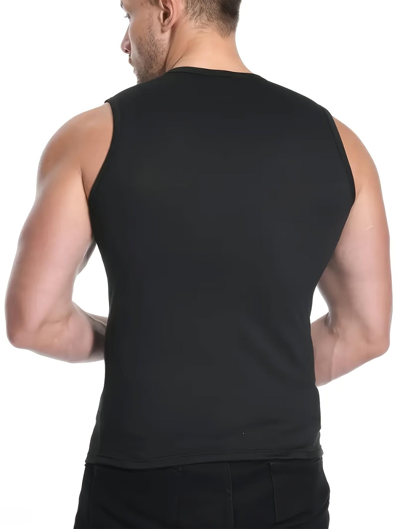Men's Sport Sleeveless T-Shirt Set, Quick-Dry Breathable Usa Flag Print, Casual Gym Wear for Running Swimming All Seasons, Active Sportswear, Athletic Sports Clothing, Dry Fit Shirts