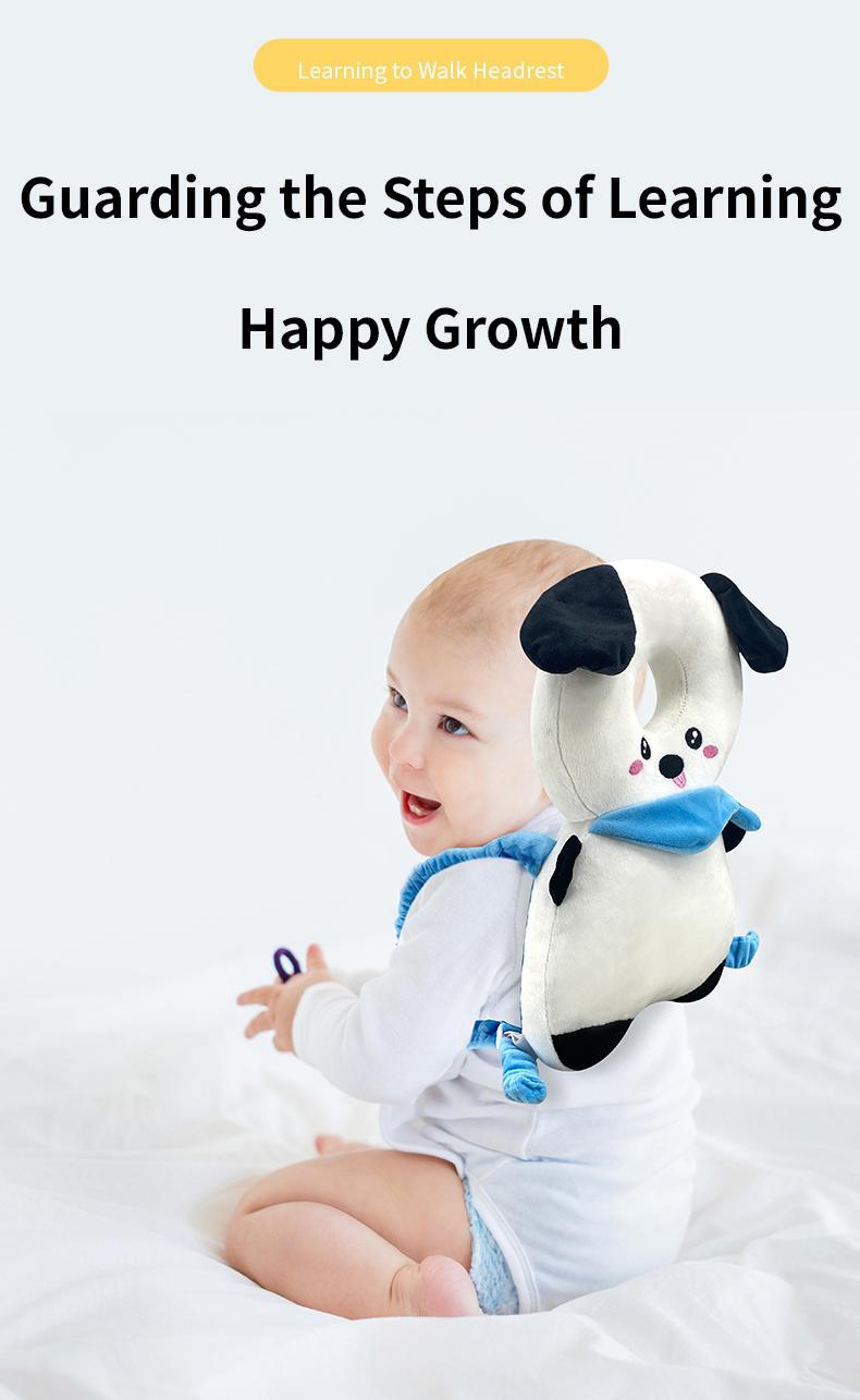 Baby Learning to Walk Anti-Fall Pillow, Baby Step Cushion Protects Back of Head, Children Anti-Fall Safety Helmet Accessory, Cute