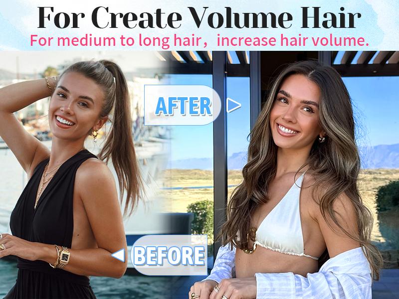 [ kookastyle ] 20inch Invisible Wire Synthetic Hair Extensions 20‘’ Long Wavy Layered Synthetic Clip in Hair Extensions with Transparent Wire Adjustable Size 6 Secure Clips Dark Brown Thick Hairpieces for Women 20 Inch