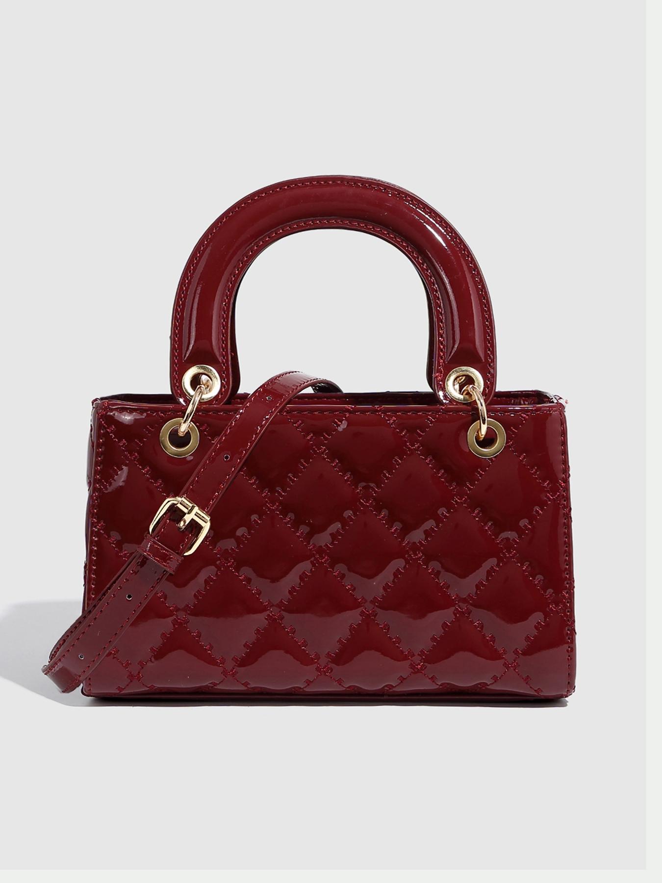 Women's Fashionable Geometric Pattern Handbag, Casual Versatile Shoulder Bag for Daily Used, Trendy High-quality Daily Commuting Bag, Girl Fashionable Shopping Bag, Elegant Bags