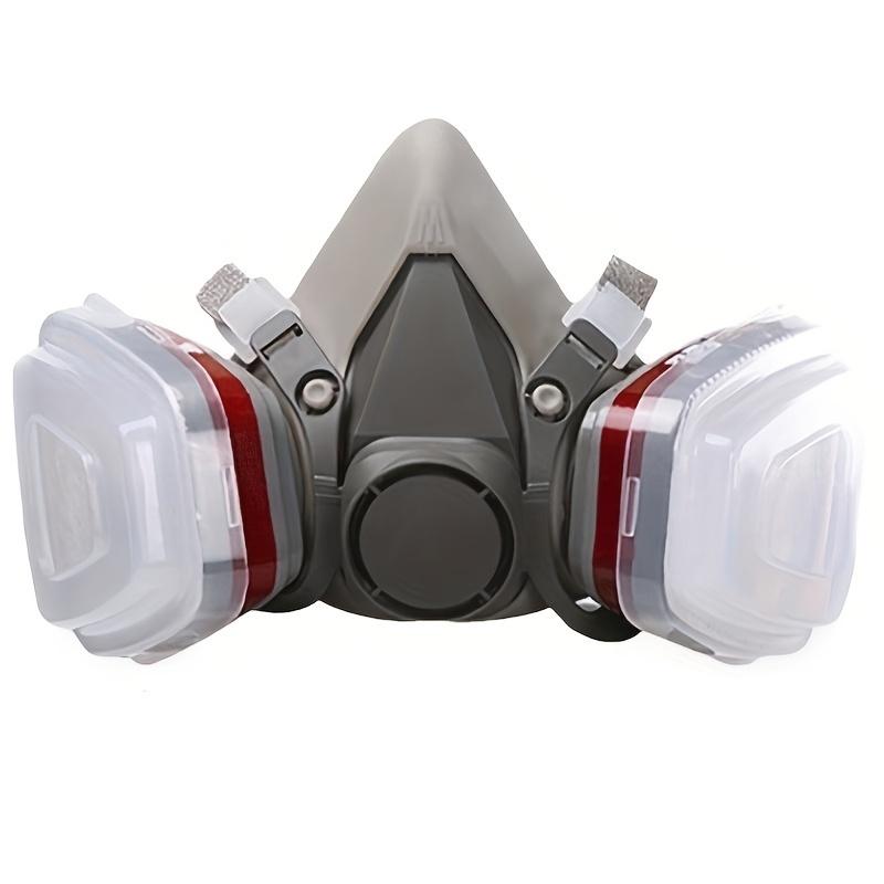 Half Face Mask with Filter, Reusable Dustproof Mask, Safety Mask for Paint, Woodworking, Construction, Polishing, Chemical, DIY