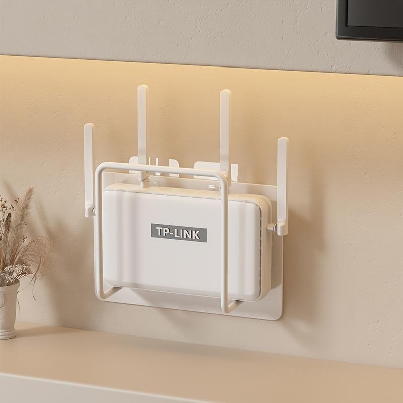 Wireless holeless router stand - Wall-mounted TV box holder - Living room wall support - WiFi router shelf - Storage rack