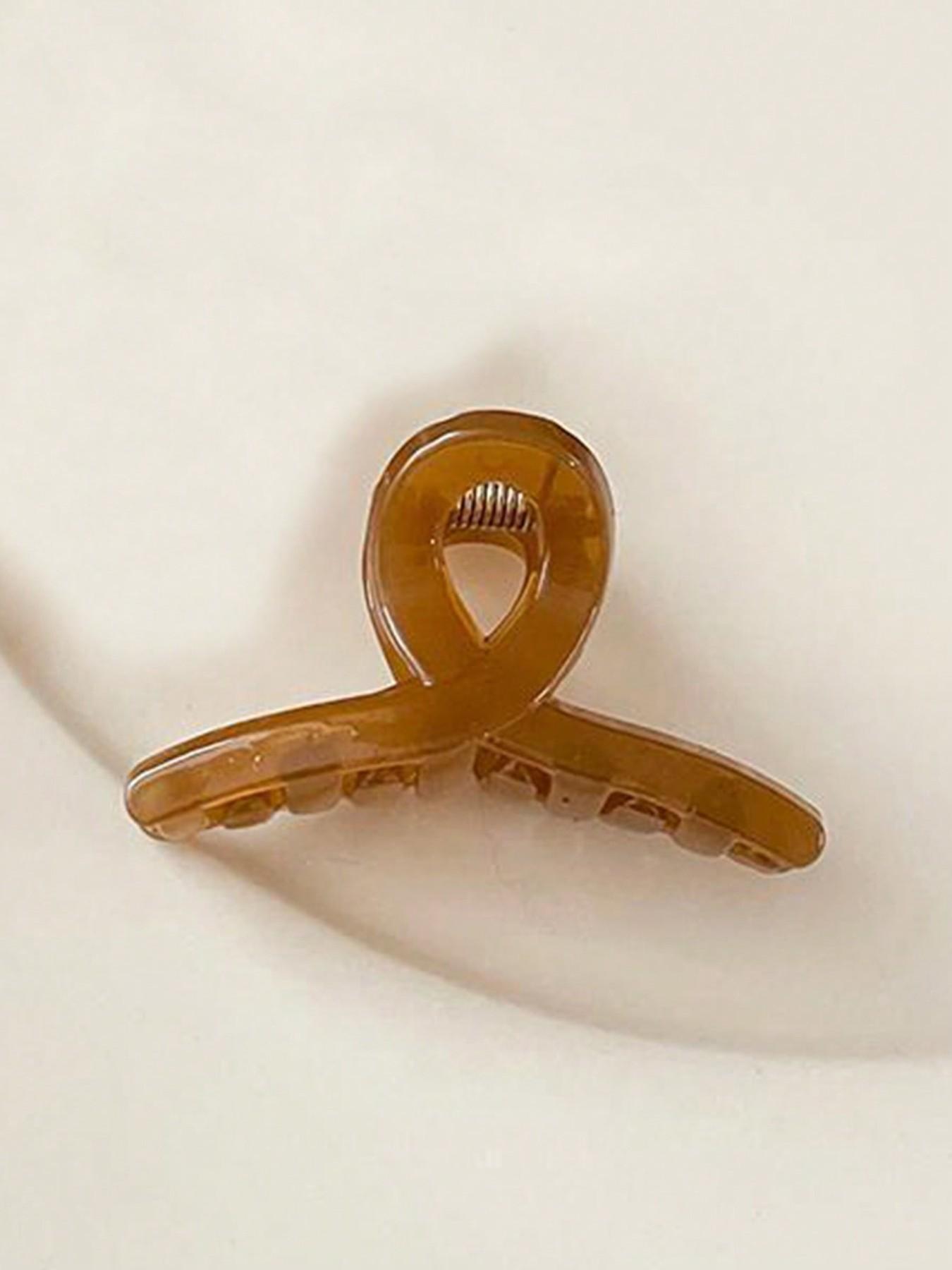 4 Piece Vintage Jelly Color Hair Clips Set, Simple Mini Claw Clips for Women & Girls, Princess Style Daily Hair Accessories