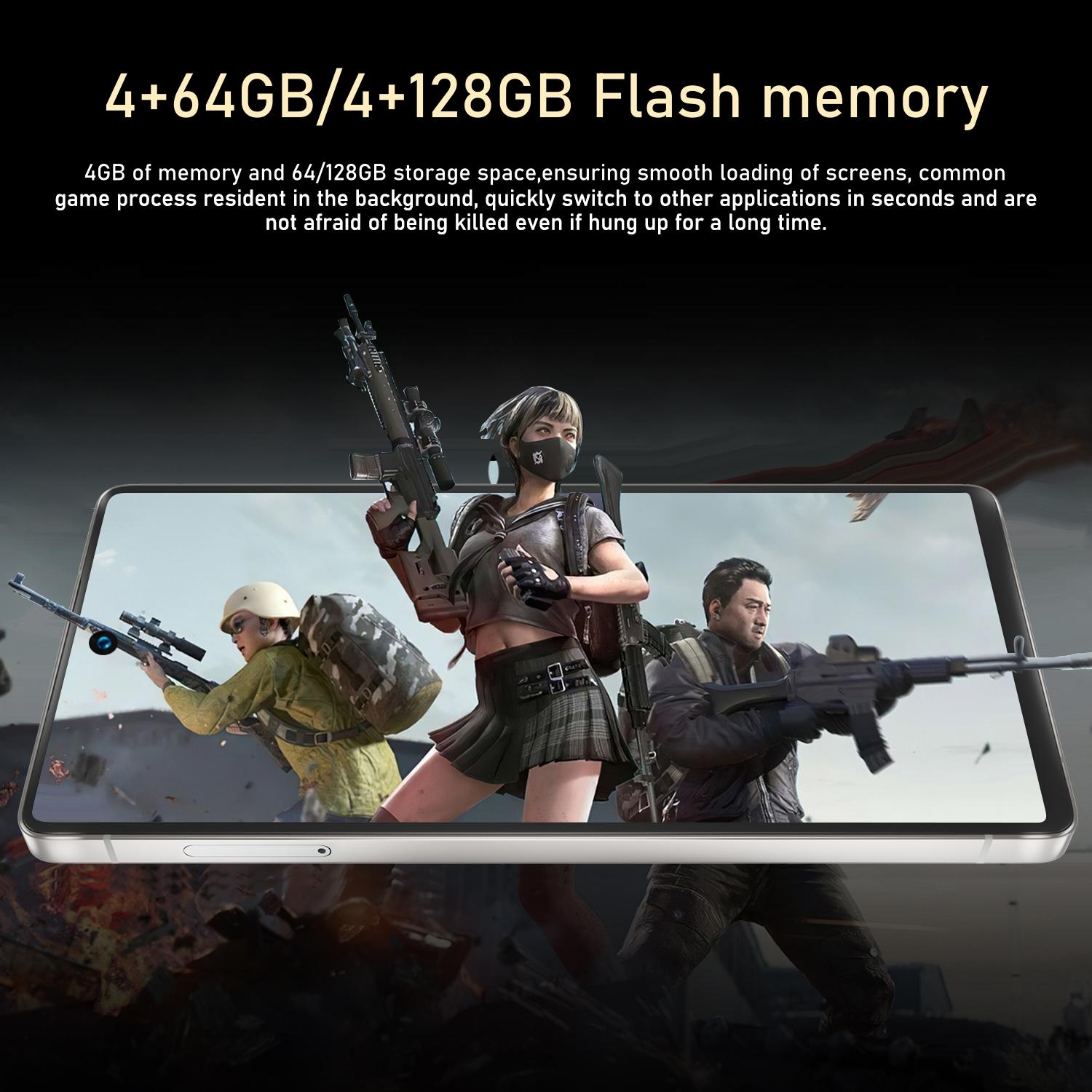 FUFFI-Smartphone，6+128GB,4+64GB/32GB,3+32GB, 6.8 Inch Display, 8+16mp Camera, Dual Sim Card, Android 12.0, Handwriting Pen Included, 4g Network