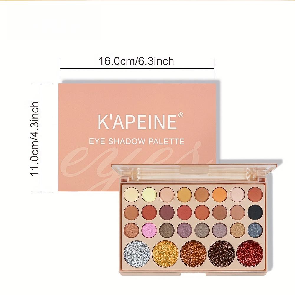K'apeine 29 Color Dreamy Shimmering Eyeshadow Palette 03#, Matte & Shimmer Multitone Shades, Perfect for Daily & Holiday Makeup, High Value Eye Shadow Set