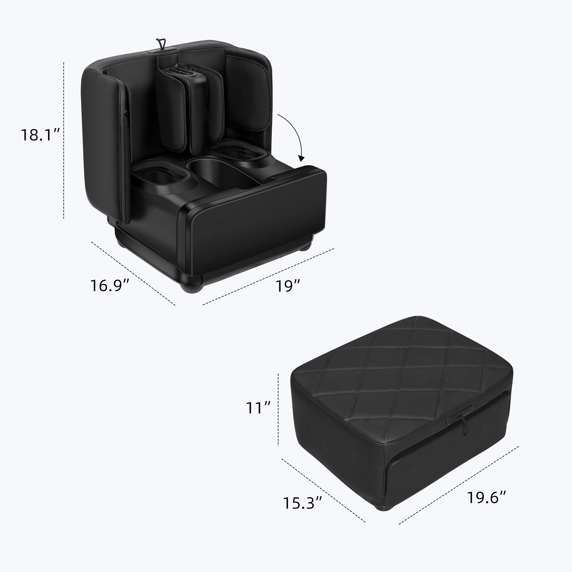 COMFIER 2 in 1 Foot Massager Machine & Ottoman Rest,Shiatsu Foot and Calf Massager with Heat,Kneading,Vibration,Massagers for Feet,Ankle,Leg COMFIER 2 in 1 Foot Massager Machine & Ottoman Rest,Shiatsu Foot and Calf Massager with Heat,Kneading,Vibration,Massagers for Feet,Ankle,Leg