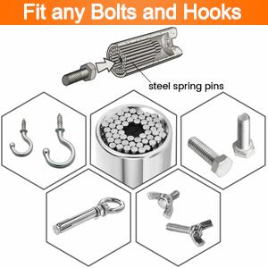 Universal Adapter Socket, 2 Packs Professional Socket Grip Adapter 1/4 to 3/4 inch (7-19mm) Ratchet Wrench Power Drill Adapter Tools Gifts for Men Him Husband Dad Father DIY Handyman