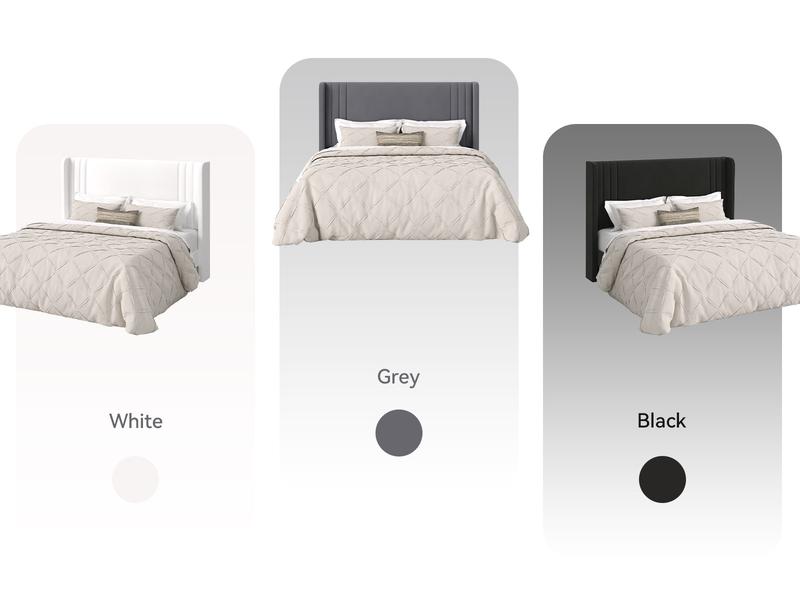 HOOMIC Upholstered Platform Bed Frame【Frame Only No Mattress】,Wingback Headboard with Vertical Stripes in Dutch Velvet,Full/Queen/King/Sizes,No Box Spring Needed,Pink/Black/White/Blue/Green/Gray