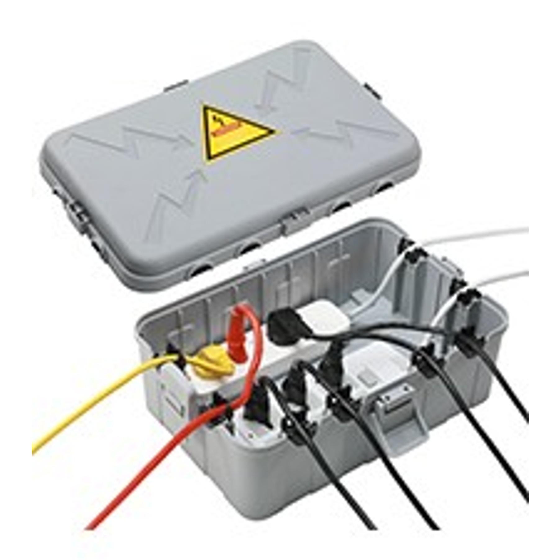 Large Outdoor Electrical Box(12.5x8.5x5inch),IP54 Waterproof Outdoor Outlet Covers,Weatherproof Extension Cord Covers Protect Outlet,Plug,Timer,Power Strip,Holiday Light,Grey