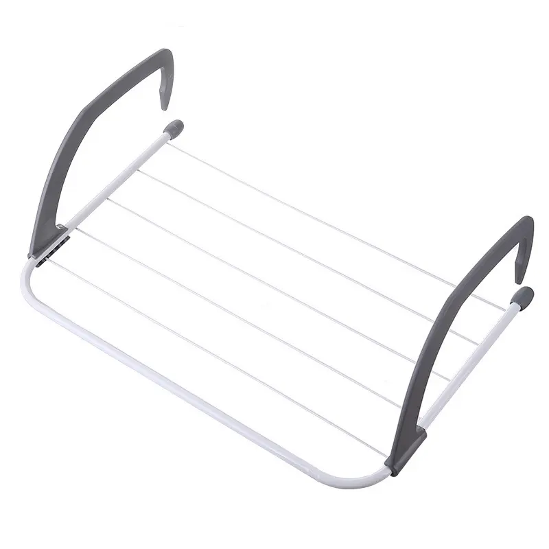 Adjustable folding laundry drying rack - heavy-duty telescopic clothes drying rod, adopts space-saving folding design, adjustable height, suitable for balconies, radiators, window sills - indoor and outdoor dual-purpose drying rack, Foldable laundry rack