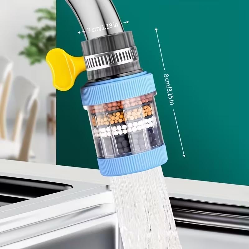 Kitchen Faucet Water Filter, Activated Carbon Filtration, Removes Chlorine Fluoride Heavy Metals, Ideal Gift for Home Kitchen Bathroom, Water Filter for Sink Faucet