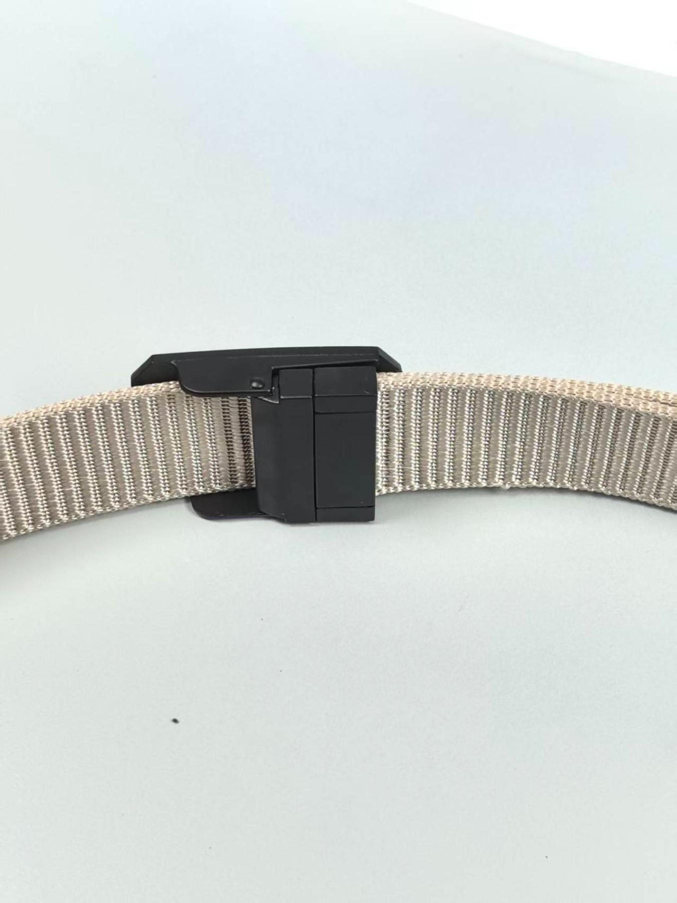 Men's Tactical Nylon Belt with Automatic Buckle, Military Waist Strap, High-Quality Outdoor Sports Belt, Anti-Allergy Plastic Buckle