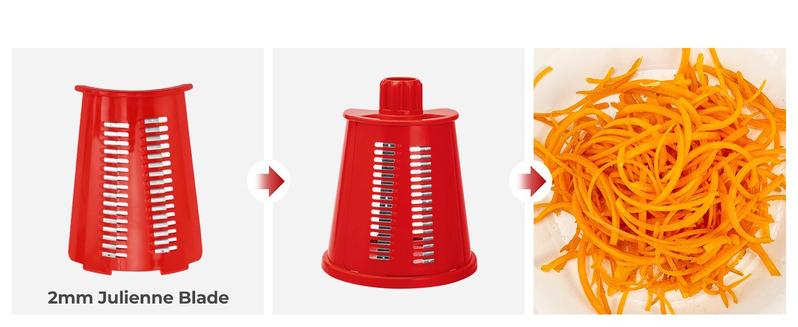 Susteas 5-in-1 Rotary Cheese & Veggie Grater – Suction Base, Retro Green Mandoline for Easy Shredding & Slicing (Dishwasher Safe) Kitchen Utensils Ergonomic with