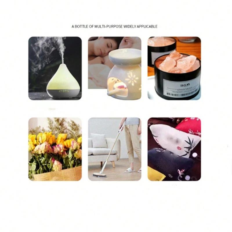 4pcs Eucalyptus Lily Rosemary Sandalwood Essential Oils, 10ML Plant Flower Fruit Scent, Long Lasting, Suitable for Home Office Bathroom