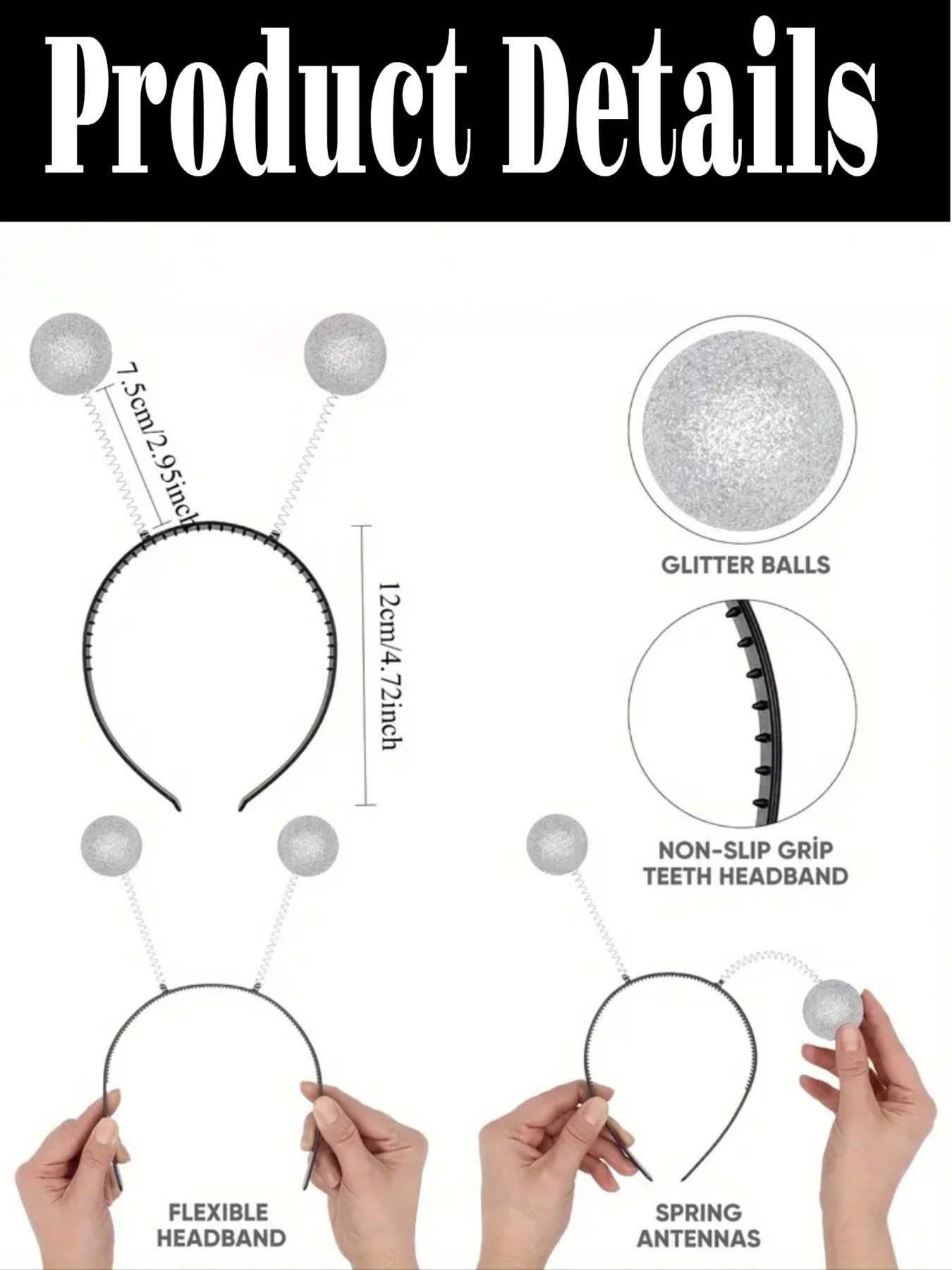 3-Piece Alien Costume Set for Holiday Parties, Includes Shiny Headpiece, Gloves, Weird Glasses, Perfect for Christmas Performances