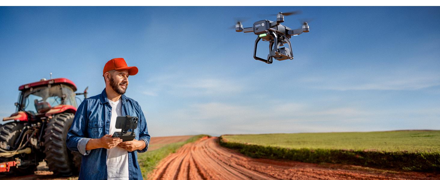 Bwine F7GB2 Drone with 4K Camera for Adults, 3-Axis Gimbal, 9800FT Transmission Range, FAA compliance, 50Mins Flight Time with 2 Batteries, GPS Auto Return+Follow Me+Beginner Mode