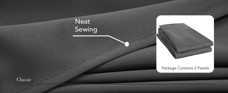 Deconovo Rod Pocket Curtains (2 Panels, 85%-95% Light Blocking) – Thermal Insulated & Soundproof Drapes for Living Room, Bedroom & Home Office