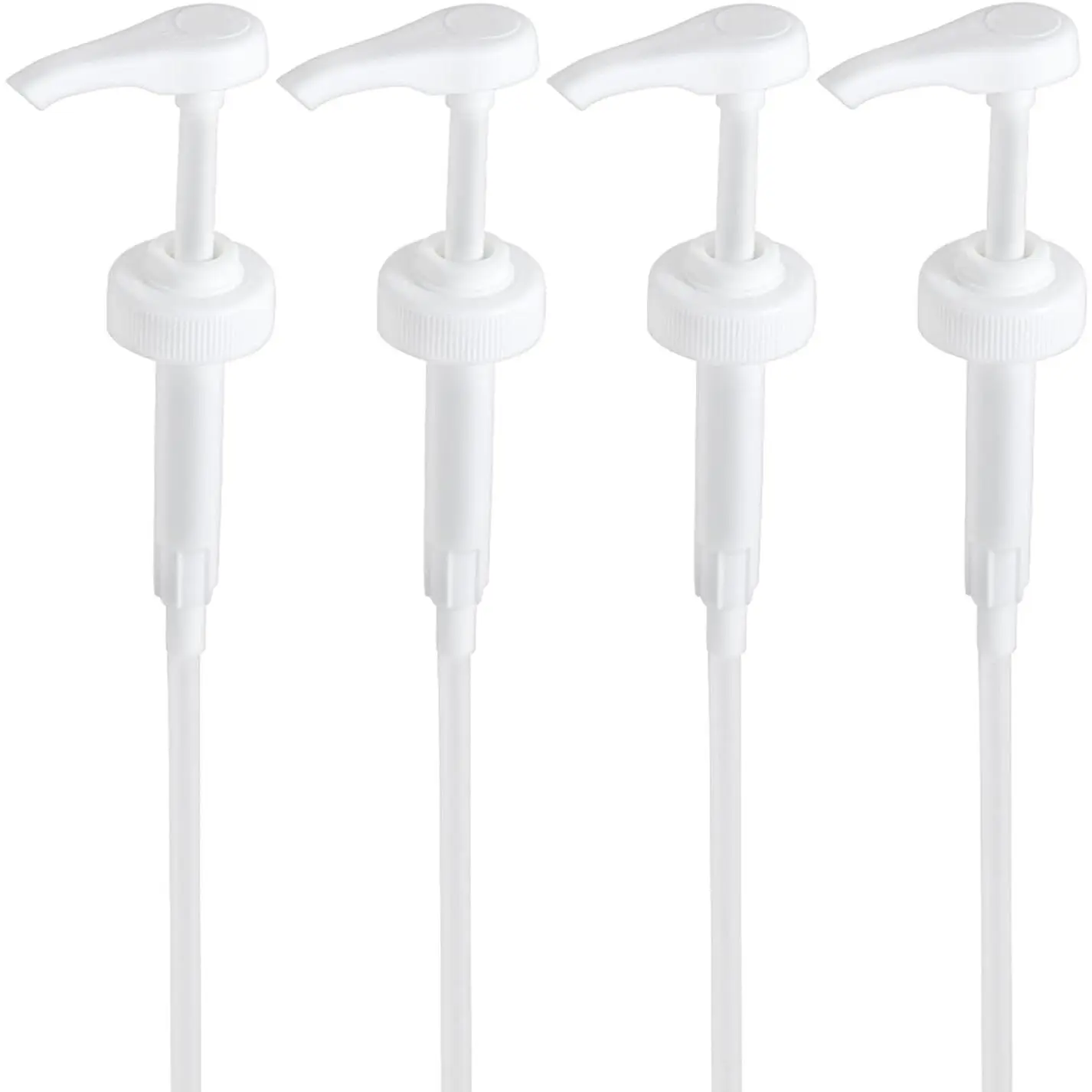 4 Packs Gallon Pump Dispenser, Leak Proof Dispenser for Hand Soap, Laundry Detergent, Sanitizer, Shampoo - 128 OZ Capacity - 38/400 Plastic Gallon Pump Dispenser for Household & Commercial