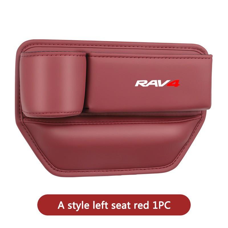 Car Seat Gap Organizer Console, Crevice Side Storage Box, Slit Gap Filler for Toyota Rav4, Logo, Gr 86, Supra, Yaris, Prius, Corolla, C-Hr, Auris, Trd