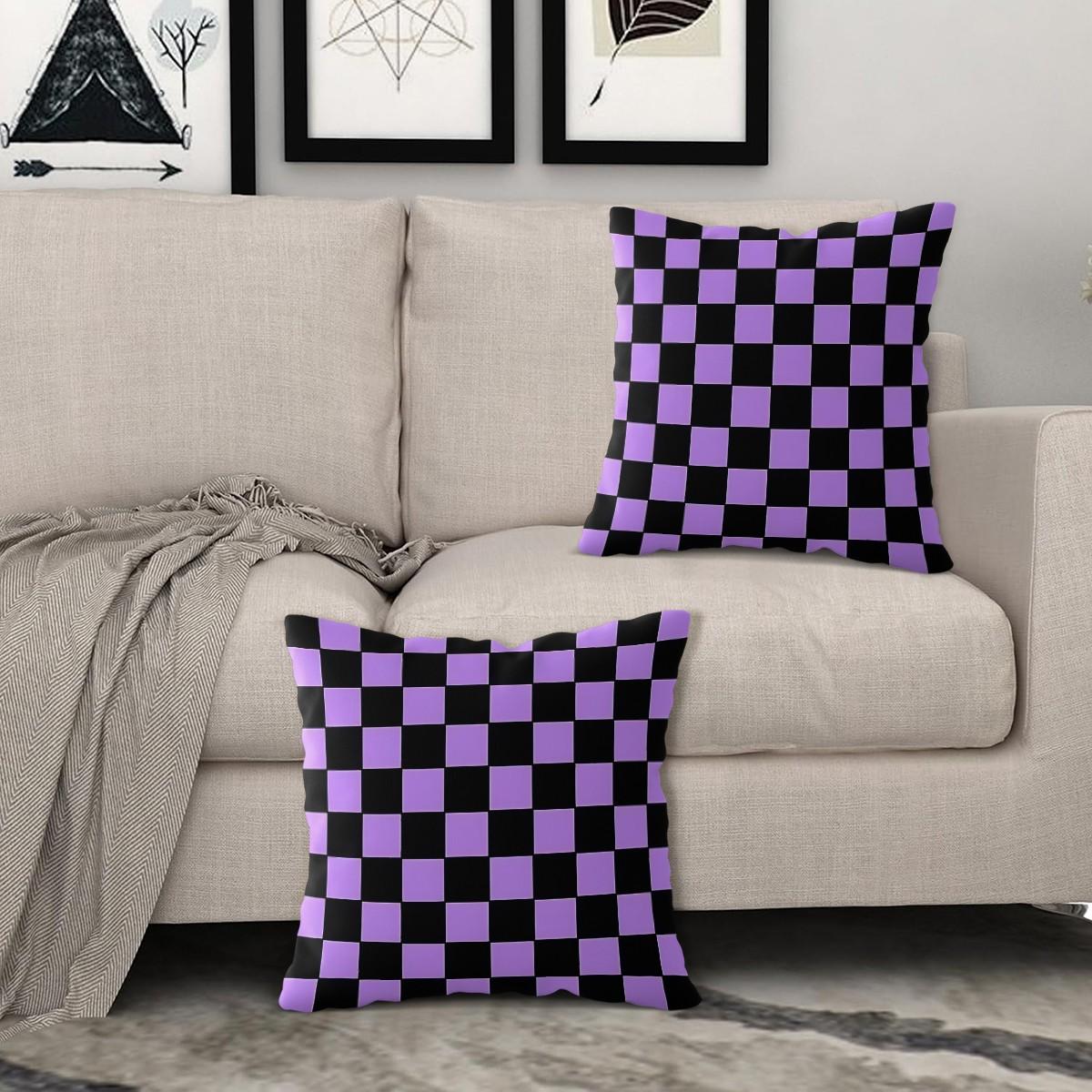 1 Piece Classic Plaid Body Pillow, Memory Foam Pillow & Decorative Pillow, Timeless Checkered Digital Print Pillow with Insert, Soft Breathable Cushion for Sofa, Bed, Couch, Dorm & Living Room, Versatile Modern Home Decor