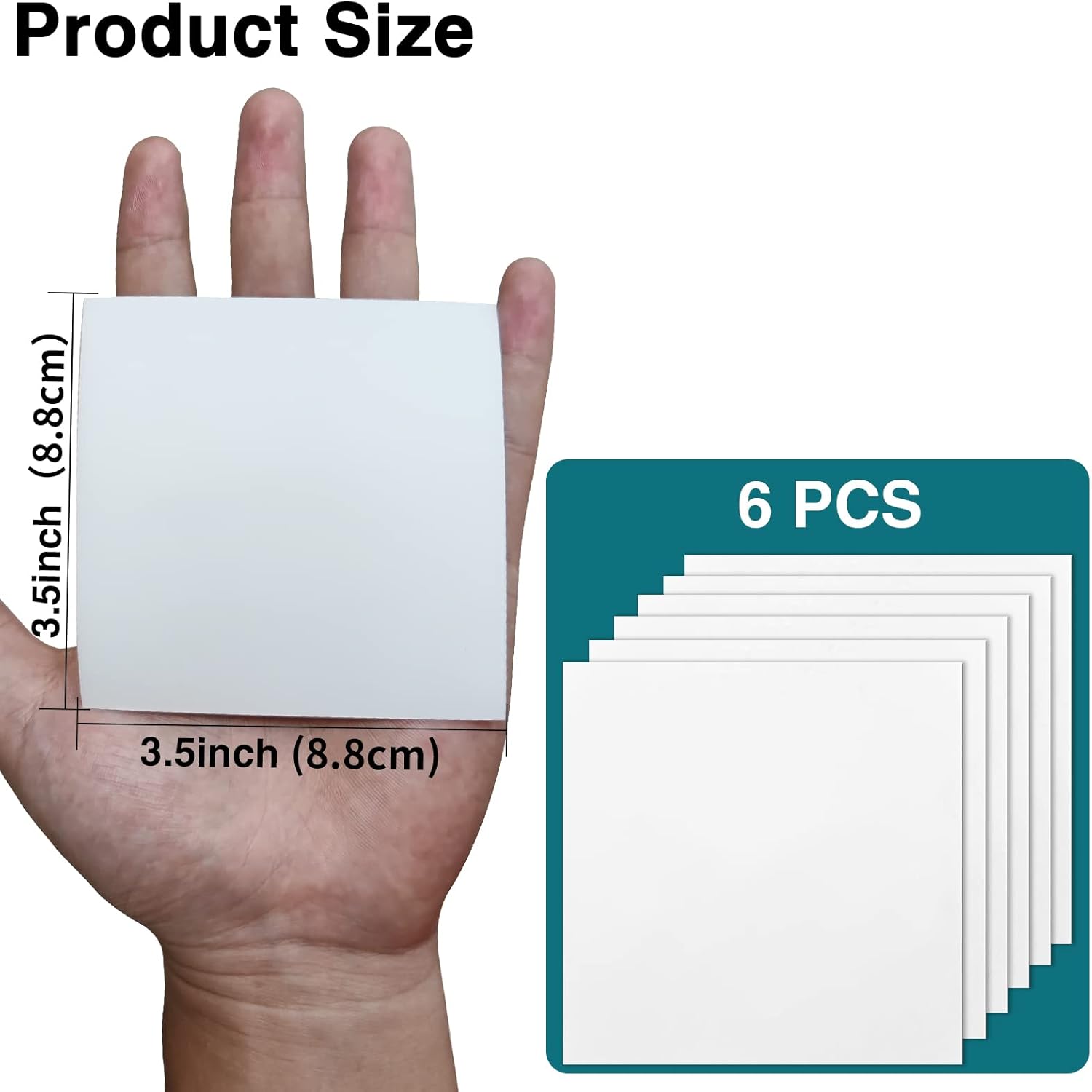 LS Transparent TPU Waterproof Repair Patch 3.5 x 6 Pieces Self-Adhesive Speed Tape for Inflatable Pools Rings Tents Boats Outdoor Furniture Car Seats Sofas