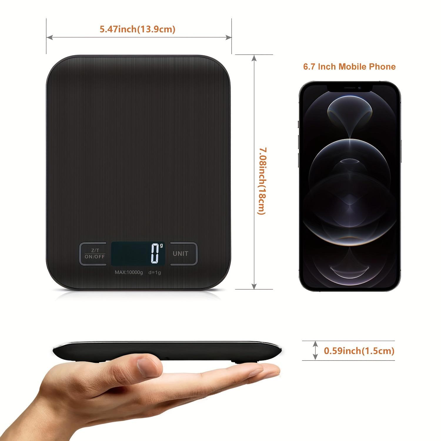 High Precision Digital Kitchen Scale, USB Charging/battery Powered, LCD Display, Stainless Steel, Waterproof, Accurate Food Weighing, Digital Weight Scale, Kitchen Gadgets