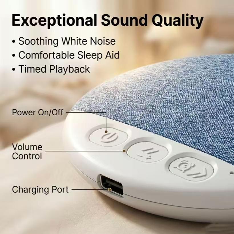 2026 Ultra-Thin Pillow Bluetooth-compatible Speaker, Silent Sleep Aid, Wireless Portable Rechargeable, Noise Therapy, for Adults and Babies