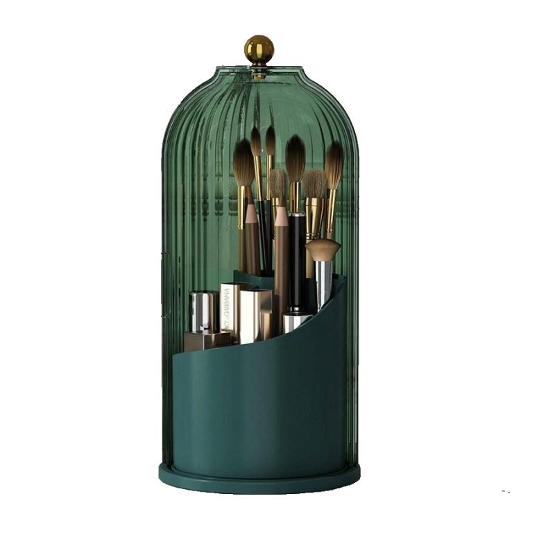 Rotating Electric Toothbrush Holder with Lid, Dustproof Toothpaste Rack, Bathroom Vanity Storage Box, Organizer, Creative Gift for Father's Day