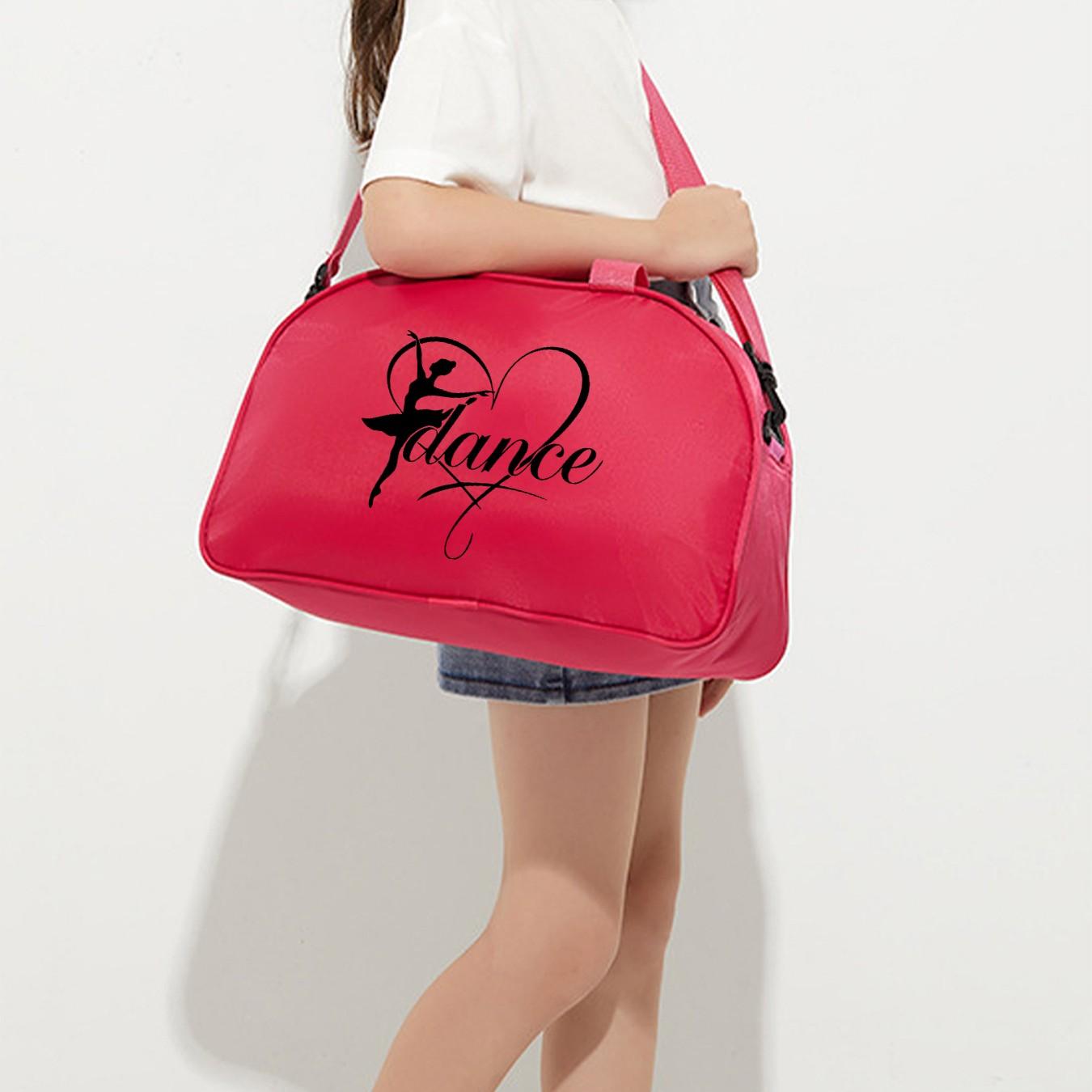 Dance Heart Ballet Dance Bag, Handheld Crossbody Dual Use, Waterproof Sports Bag, Dedicated Dance Class Storage, All Seasons